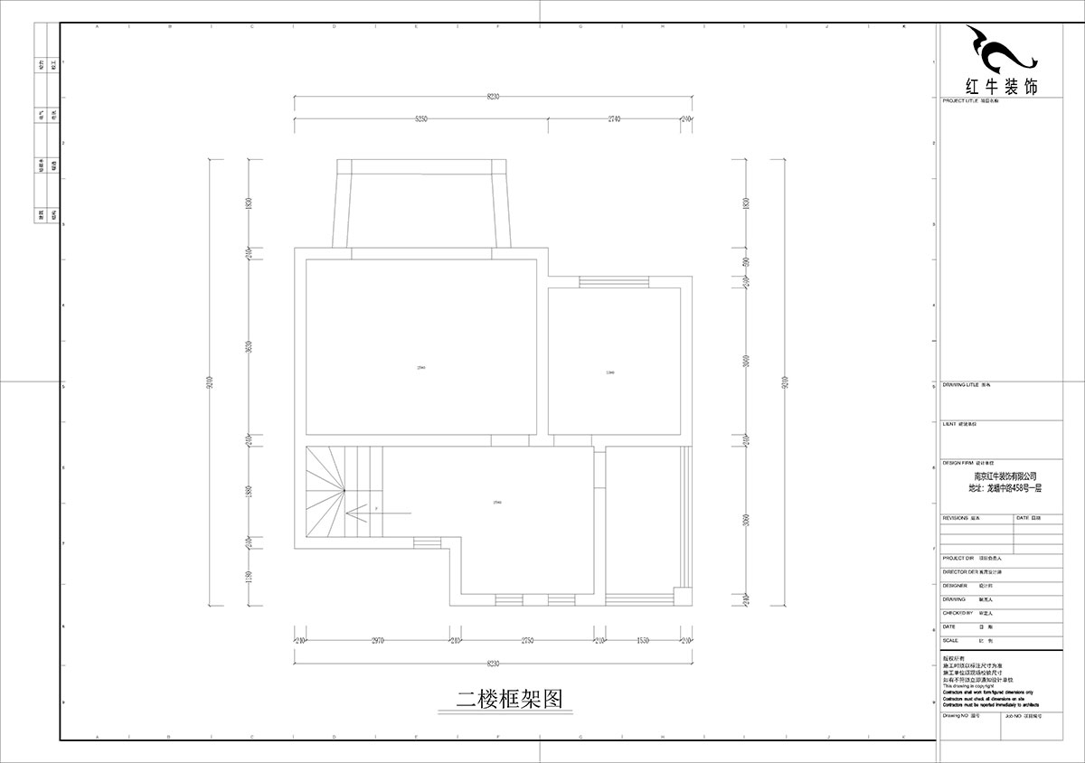 孟宪涛｜养龙山庄D-11B-120㎡-现代简约风格｜3室2厅2卫｜老房装修｜定制家｜全包14万｜00_03二楼框架图